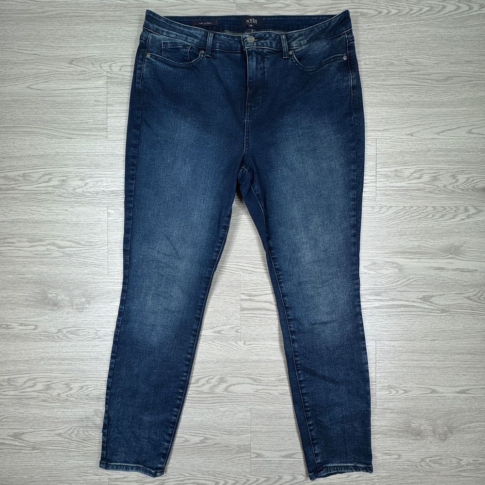 NYDJ Women's Jeans Ami Skinny Dark Wash Blue 14 Lift Tuck‎ Technology Stretch